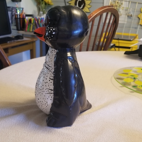 VINTAGE CERAMIC MOLD KIMPLE Mold Corp 1985 Penguin Piggy Bank MONEY Bank - Picture 9 of 9